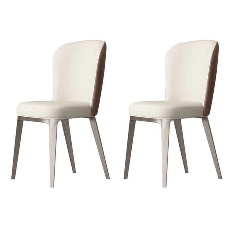 1/2/5/7 Pieces Round Glam Stone Furniture Standard Height Dining Table Set 2 Orange-White Chairs Clearhalo 'Dining Room Sets' 'Dining Tables & Seating' 'dining_room_set' 'furn' 'furn_dining_room_set' 'Furniture' 'furniture_dining_room_set' 'Kitchen & Dining Furniture' 'kitchen&dining_furn' 'kitchen' 4684375