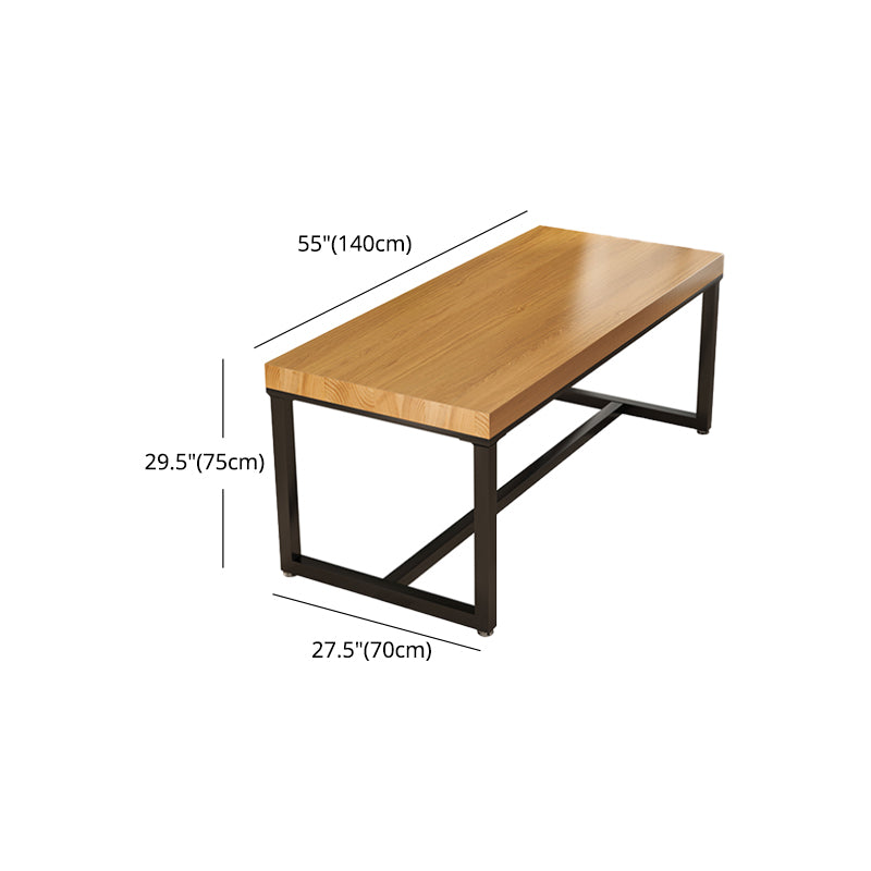 Industrial 1/2/3/4/5 Pieces Dining Set Solid Wood Dining Table with Chairs Clearhalo 'Dining Room Sets' 'Dining Tables & Seating' 'dining_room_set' 'furn' 'furn_dining_room_set' 'Furniture' 'furniture_dining_room_set' 'Kitchen & Dining Furniture' 'kitchen&dining_furn' 'kitchen' 4684408