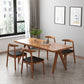 Modern 1/4/5/7 Pieces Rectangle Dining Table Set Pine Wood Dinette Set 5 Pieces: Table, 4 Black Chairs Clearhalo 'Dining Room Sets' 'Dining Tables & Seating' 'dining_room_set' 'furn' 'furn_dining_room_set' 'Furniture' 'furniture_dining_room_set' 'Kitchen & Dining Furniture' 'kitchen&dining_furn' 'kitchen' 4684447