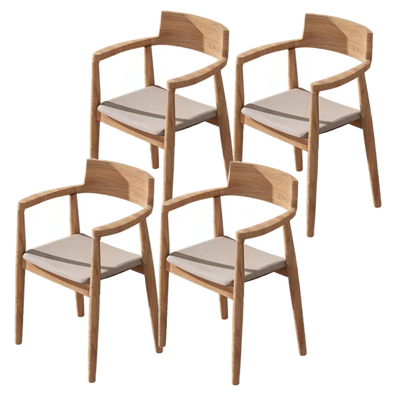 Modern 1/4/5/7 Pieces Rectangle Dining Table Set Pine Wood Dinette Set 4 Beige Chairs Clearhalo 'Dining Room Sets' 'Dining Tables & Seating' 'dining_room_set' 'furn' 'furn_dining_room_set' 'Furniture' 'furniture_dining_room_set' 'Kitchen & Dining Furniture' 'kitchen&dining_furn' 'kitchen' 4684448