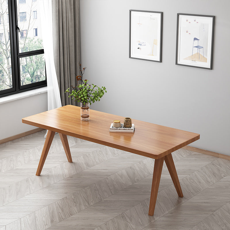 Modern 1/4/5/7 Pieces Rectangle Dining Table Set Pine Wood Dinette Set Clearhalo 'Dining Room Sets' 'Dining Tables & Seating' 'dining_room_set' 'furn' 'furn_dining_room_set' 'Furniture' 'furniture_dining_room_set' 'Kitchen & Dining Furniture' 'kitchen&dining_furn' 'kitchen' 4684451