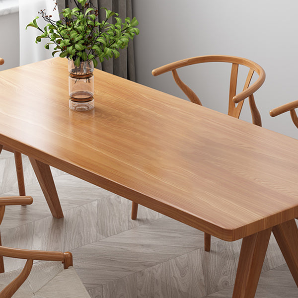 Modern 1/4/5/7 Pieces Rectangle Dining Table Set Pine Wood Dinette Set Clearhalo 'Dining Room Sets' 'Dining Tables & Seating' 'dining_room_set' 'furn' 'furn_dining_room_set' 'Furniture' 'furniture_dining_room_set' 'Kitchen & Dining Furniture' 'kitchen&dining_furn' 'kitchen' 4684456