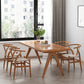 Modern 1/4/5/7 Pieces Rectangle Dining Table Set Pine Wood Dinette Set Clearhalo 'Dining Room Sets' 'Dining Tables & Seating' 'dining_room_set' 'furn' 'furn_dining_room_set' 'Furniture' 'furniture_dining_room_set' 'Kitchen & Dining Furniture' 'kitchen&dining_furn' 'kitchen' 4684458