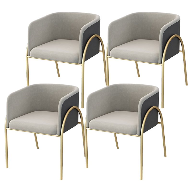 Glam 1/4/5/7 Pieces Dinette Set Sintered Stone Dining Table Set with Chairs 4 Grey Chairs Clearhalo 'Dining Room Sets' 'Dining Tables & Seating' 'dining_room_set' 'furn' 'furn_dining_room_set' 'Furniture' 'furniture_dining_room_set' 'Kitchen & Dining Furniture' 'kitchen&dining_furn' 'kitchen' 4684474