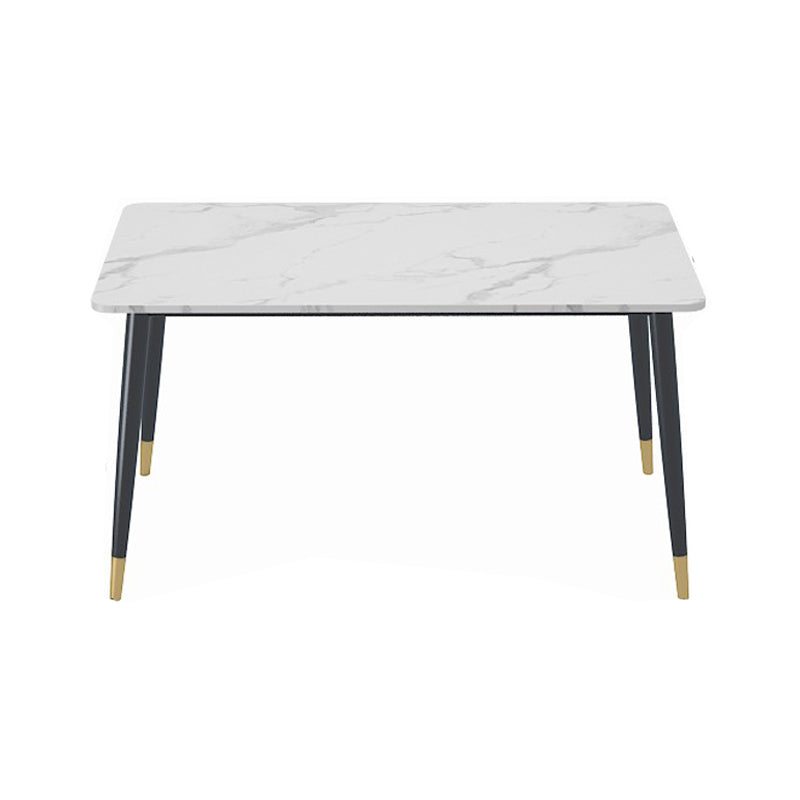 1/4/5 Pieces White Stone Dining Set Modern Solid Back Chair Rectangle Dining Furniture Clearhalo 'Dining Room Sets' 'Dining Tables & Seating' 'dining_room_set' 'furn' 'furn_dining_room_set' 'Furniture' 'furniture_dining_room_set' 'Kitchen & Dining Furniture' 'kitchen&dining_furn' 'kitchen' 4684517