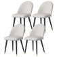 1/4/5 Pieces White Stone Dining Set Modern Solid Back Chair Rectangle Dining Furniture 4 Grey Chairs Clearhalo 'Dining Room Sets' 'Dining Tables & Seating' 'dining_room_set' 'furn' 'furn_dining_room_set' 'Furniture' 'furniture_dining_room_set' 'Kitchen & Dining Furniture' 'kitchen&dining_furn' 'kitchen' 4684520