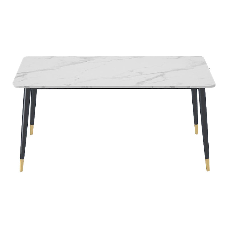 1/4/5 Pieces White Stone Dining Set Modern Solid Back Chair Rectangle Dining Furniture Clearhalo 'Dining Room Sets' 'Dining Tables & Seating' 'dining_room_set' 'furn' 'furn_dining_room_set' 'Furniture' 'furniture_dining_room_set' 'Kitchen & Dining Furniture' 'kitchen&dining_furn' 'kitchen' 4684523