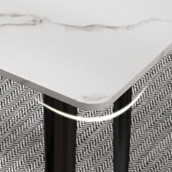 1/4/5 Pieces White Stone Dining Set Modern Solid Back Chair Rectangle Dining Furniture Clearhalo 'Dining Room Sets' 'Dining Tables & Seating' 'dining_room_set' 'furn' 'furn_dining_room_set' 'Furniture' 'furniture_dining_room_set' 'Kitchen & Dining Furniture' 'kitchen&dining_furn' 'kitchen' 4684525