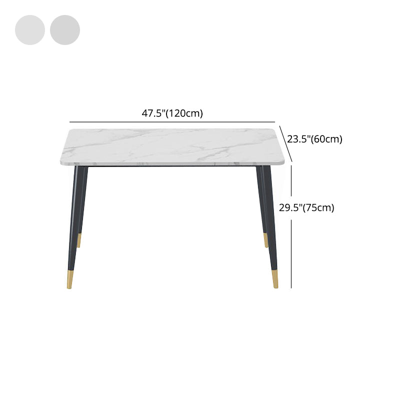 1/4/5 Pieces White Stone Dining Set Modern Solid Back Chair Rectangle Dining Furniture Clearhalo 'Dining Room Sets' 'Dining Tables & Seating' 'dining_room_set' 'furn' 'furn_dining_room_set' 'Furniture' 'furniture_dining_room_set' 'Kitchen & Dining Furniture' 'kitchen&dining_furn' 'kitchen' 4684531
