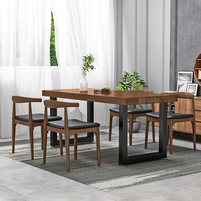 Industrial 1/4/5 Pieces Dining Furniture Set Solid Wood Dining Room Furniture Clearhalo 'Dining Room Sets' 'Dining Tables & Seating' 'dining_room_set' 'furn' 'furn_dining_room_set' 'Furniture' 'furniture_dining_room_set' 'Kitchen & Dining Furniture' 'kitchen&dining_furn' 'kitchen' 4684541