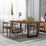 Industrial 1/4/5 Pieces Dining Furniture Set Solid Wood Dining Room Furniture Clearhalo 'Dining Room Sets' 'Dining Tables & Seating' 'dining_room_set' 'furn' 'furn_dining_room_set' 'Furniture' 'furniture_dining_room_set' 'Kitchen & Dining Furniture' 'kitchen&dining_furn' 'kitchen' 4684541