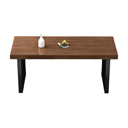 Industrial 1/4/5 Pieces Dining Furniture Set Solid Wood Dining Room Furniture Brown 79"L x 35"W Clearhalo 'Dining Room Sets' 'Dining Tables & Seating' 'dining_room_set' 'furn' 'furn_dining_room_set' 'Furniture' 'furniture_dining_room_set' 'Kitchen & Dining Furniture' 'kitchen&dining_furn' 'kitchen' 4684542