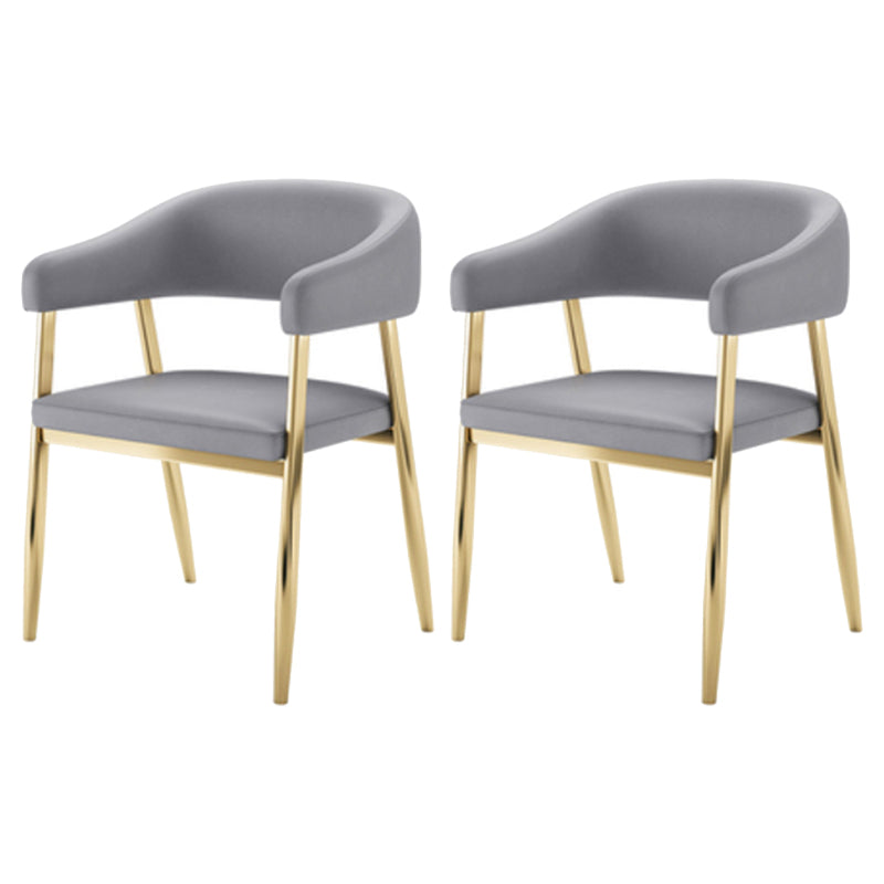 Glam 1/2/5 Pieces Dining Set Stone Geometry Wood Dining Table for Dining Room 2 Grey Chairs Clearhalo 'Dining Room Sets' 'Dining Tables & Seating' 'dining_room_set' 'furn' 'furn_dining_room_set' 'Furniture' 'furniture_dining_room_set' 'Kitchen & Dining Furniture' 'kitchen&dining_furn' 'kitchen' 4684575