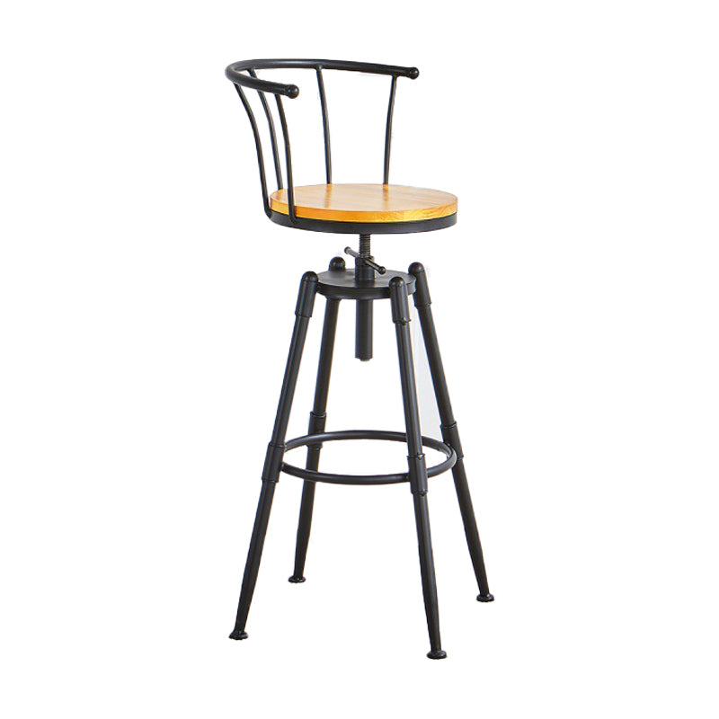 Industrial Upholstered Swivel Adjustable Height Stool 35.43'' Home Bar Stool Yellow 1 Piece Clearhalo 'Bar Furniture' 'Bar Stools' 'bar_stools' 'furniture_bar_stools' 'Kitchen & Dining Furniture' 'kitchen&dining_furn' 'kitchen' 'kitchen_furn' Furniture' 4684637