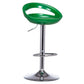 31.50" Low Back Bar and Counter Stool Contemporary Round Stool Green 1 Piece Clearhalo 'Bar Furniture' 'Bar Stools' 'bar_stools' 'furn' 'furn_bar_stools' 'furniture_bar_stools' 'Kitchen & Dining Furniture' 'kitchen&dining_furn' 'kitchen' 'kitchen_furn' Furniture' 4684653
