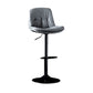 Adjustable Height Leather Footrest Bar Stool Matte Finish 31.49'' Low Back Stool Clearhalo 'Bar Furniture' 'Bar Stools' 'bar_stools' 'furn' 'furn_bar_stools' 'furniture_bar_stools' 'Kitchen & Dining Furniture' 'kitchen&dining_furn' 'kitchen' 'kitchen_furn' Furniture' 4684736