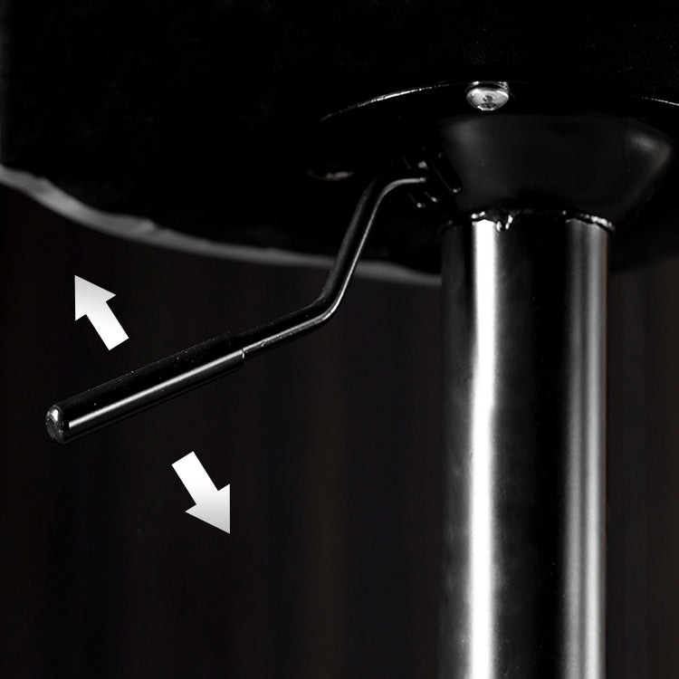 Adjustable Height Leather Footrest Bar Stool Matte Finish 31.49'' Low Back Stool Clearhalo 'Bar Furniture' 'Bar Stools' 'bar_stools' 'furn' 'furn_bar_stools' 'furniture_bar_stools' 'Kitchen & Dining Furniture' 'kitchen&dining_furn' 'kitchen' 'kitchen_furn' Furniture' 4684745