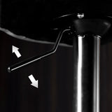 Adjustable Height Leather Footrest Bar Stool Matte Finish 31.49'' Low Back Stool Clearhalo 'Bar Furniture' 'Bar Stools' 'bar_stools' 'furn' 'furn_bar_stools' 'furniture_bar_stools' 'Kitchen & Dining Furniture' 'kitchen&dining_furn' 'kitchen' 'kitchen_furn' Furniture' 4684745