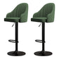 Scandinavian Metal Kitchen Dining Room Arm Stool Adjustable Height Barstool Green Set of 2 Clearhalo 'Bar Furniture' 'Bar Stools' 'bar_stools' 'furniture_bar_stools' 'Kitchen & Dining Furniture' 'kitchen&dining_furn' 'kitchen' 'kitchen_furn' Furniture' 4684773
