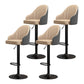 Scandinavian Metal Kitchen Dining Room Arm Stool Adjustable Height Barstool Gray-Khaki Set of 4 Clearhalo 'Bar Furniture' 'Bar Stools' 'bar_stools' 'furniture_bar_stools' 'Kitchen & Dining Furniture' 'kitchen&dining_furn' 'kitchen' 'kitchen_furn' Furniture' 4684777
