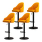 Scandinavian Metal Kitchen Dining Room Arm Stool Adjustable Height Barstool Yellow Set of 4 Clearhalo 'Bar Furniture' 'Bar Stools' 'bar_stools' 'furniture_bar_stools' 'Kitchen & Dining Furniture' 'kitchen&dining_furn' 'kitchen' 'kitchen_furn' Furniture' 4684780