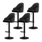 Scandinavian Metal Kitchen Dining Room Arm Stool Adjustable Height Barstool Black Set of 4 Clearhalo 'Bar Furniture' 'Bar Stools' 'bar_stools' 'furniture_bar_stools' 'Kitchen & Dining Furniture' 'kitchen&dining_furn' 'kitchen' 'kitchen_furn' Furniture' 4684783