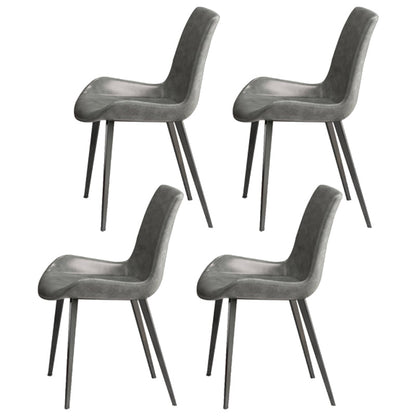 Contemporary 1/4/5/6/7 Pieces Dining Room Set Rectangle Dining Table Set 4 Grey Chairs Clearhalo 'Dining Room Sets' 'Dining Tables & Seating' 'dining_room_set' 'furn' 'furn_dining_room_set' 'Furniture' 'furniture_dining_room_set' 'Kitchen & Dining Furniture' 'kitchen&dining_furn' 'kitchen' 4685266