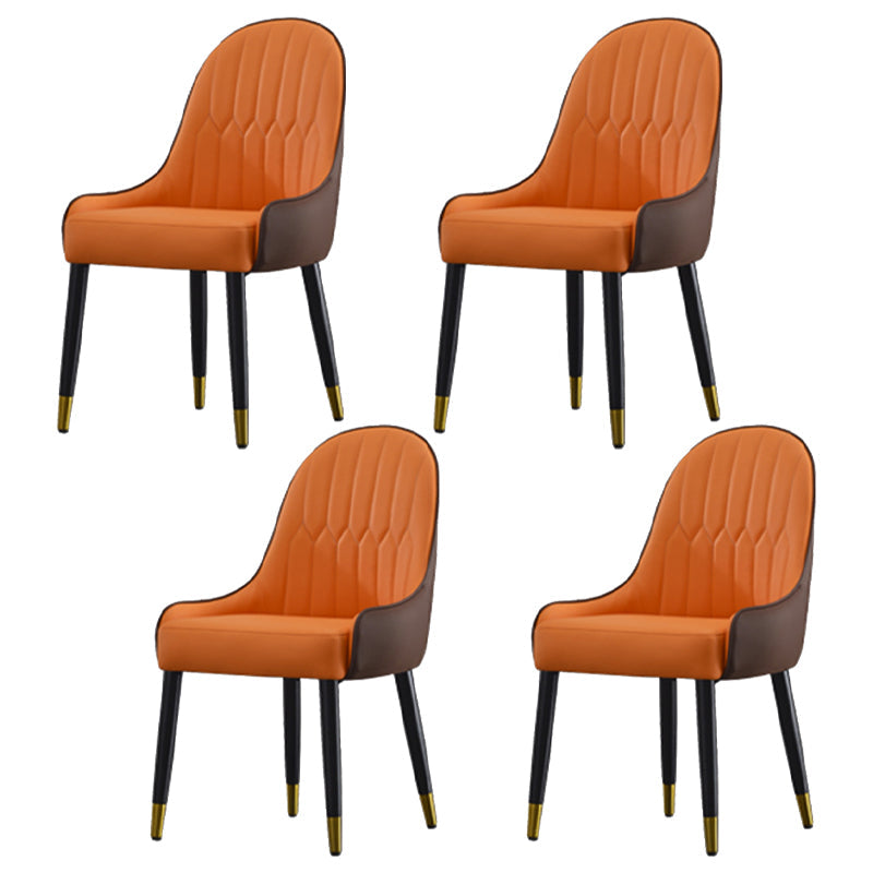 Contemporary 1/4/5/6/7 Pieces Dining Room Set Rectangle Dining Table Set 4 Brown Chairs Clearhalo 'Dining Room Sets' 'Dining Tables & Seating' 'dining_room_set' 'furn' 'furn_dining_room_set' 'Furniture' 'furniture_dining_room_set' 'Kitchen & Dining Furniture' 'kitchen&dining_furn' 'kitchen' 4685268