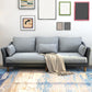 Sofa with 3 Pillows 3 Seater Hair Pin Legs Sofa for Bonus Room Grey Clearhalo 'furn' 'furn_sofas' 'Furniture' 'furniture_sofas' 'kitchen' 'kitchen_sofas' 'Living Room Furniture' 'Sofa' 'sofas' 4686581