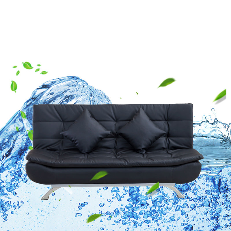 Faux Leather Modern Sofa Armless 33 "W Tufted Sofa for Living Room Clearhalo 'furn' 'furn_sofas' 'Furniture' 'furniture_sofas' 'kitchen' 'kitchen_sofas' 'Living Room Furniture' 'Sofa' 'sofas' 4686590