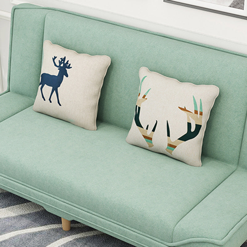 Tight Back 70.87" W √ó 23.62" D √ó 31.50" H Linen Armless Sofa with Foldable Clearhalo 'furn' 'furn_sofas' 'Furniture' 'furniture_sofas' 'kitchen' 'kitchen_sofas' 'Living Room Furniture' 'Sofa' 'sofas' 4688866