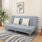 Tight Back 70.87" W √ó 23.62" D √ó 31.50" H Linen Armless Sofa with Foldable Light Blue Clearhalo 'furn' 'furn_sofas' 'Furniture' 'furniture_sofas' 'kitchen' 'kitchen_sofas' 'Living Room Furniture' 'Sofa' 'sofas' 4688879