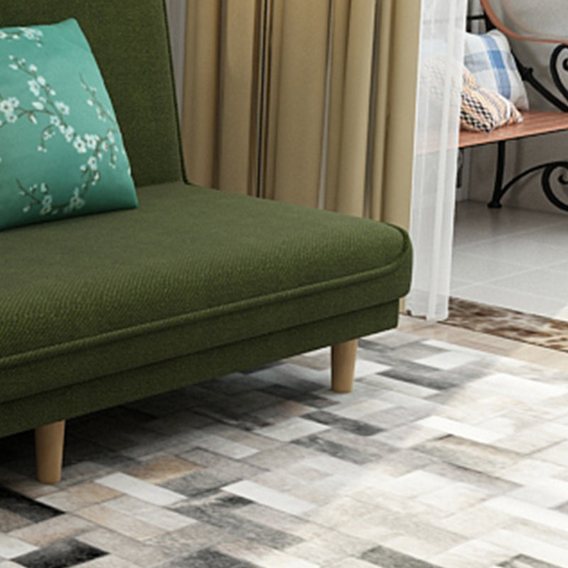 Armless Settee with Cotton Blend 19.68" W Convertible Sleeper Sofa for Apartment Clearhalo 'furn' 'furn_sofas' 'Furniture' 'furniture_sofas' 'kitchen' 'kitchen_sofas' 'Living Room Furniture' 'Sofa' 'sofas' 4688896