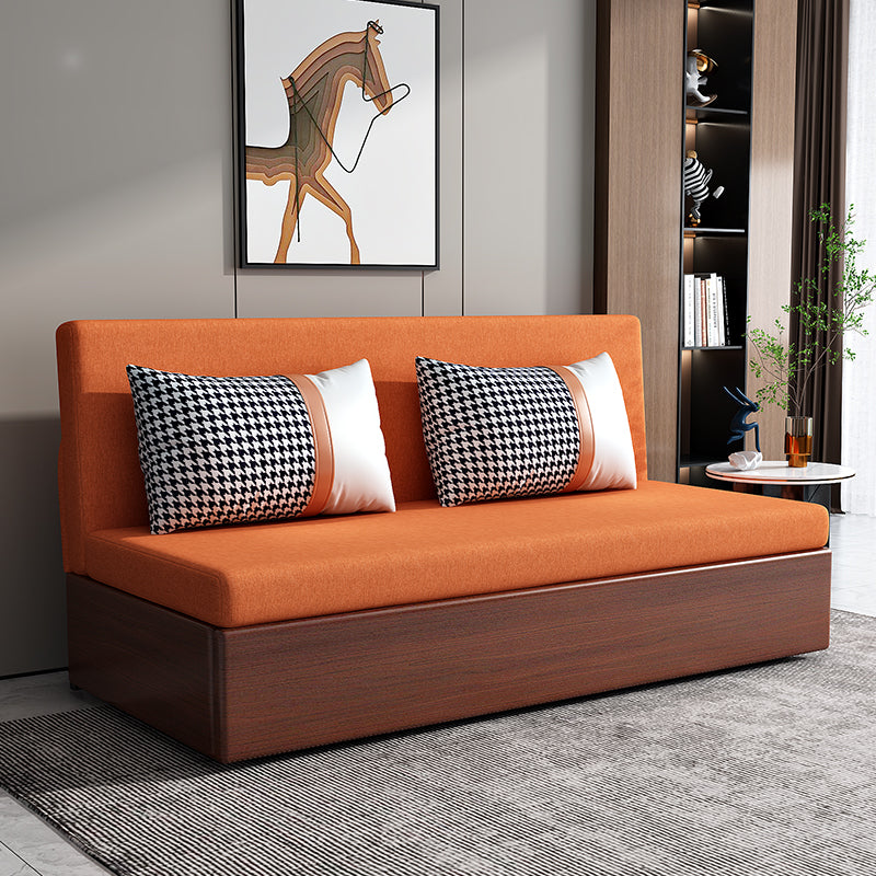 Armless Sofa Square Seating Settee for Living Room Bonus Room 47"L x 29.5"W x 33"H Clearhalo 'furn' 'furn_sofas' 'Furniture' 'furniture_sofas' 'kitchen' 'kitchen_sofas' 'Living Room Furniture' 'Sofa' 'sofas' 4688906
