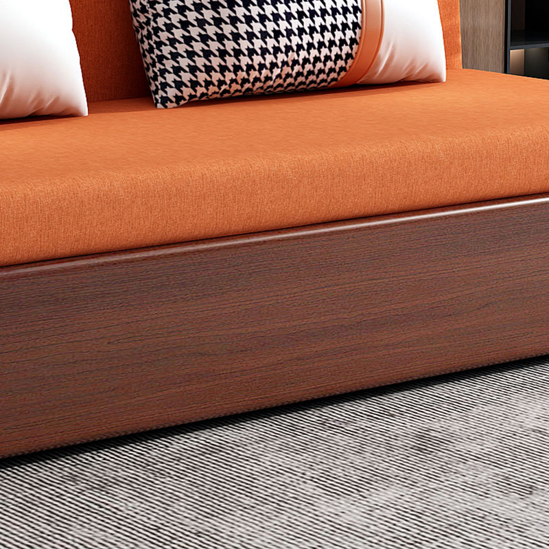 Armless Sofa Square Seating Settee for Living Room Bonus Room Clearhalo 'furn' 'furn_sofas' 'Furniture' 'furniture_sofas' 'kitchen' 'kitchen_sofas' 'Living Room Furniture' 'Sofa' 'sofas' 4688910