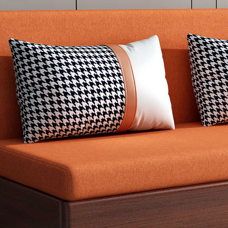 Armless Sofa Square Seating Settee for Living Room Bonus Room Clearhalo 'furn' 'furn_sofas' 'Furniture' 'furniture_sofas' 'kitchen' 'kitchen_sofas' 'Living Room Furniture' 'Sofa' 'sofas' 4688914