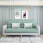 Convertible Linen Modern Sofa 27"W Sofa Square Arm with Storage Green Clearhalo 'furn' 'furn_sofas' 'Furniture' 'furniture_sofas' 'kitchen' 'kitchen_sofas' 'Living Room Furniture' 'Sofa' 'sofas' 4688935
