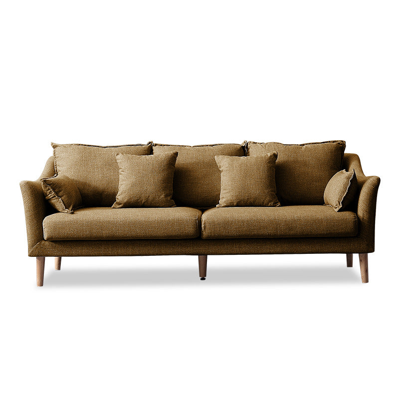 Modern Standard Wood Legs Fabric Sofa Cushions Sofa for Living Room Coffee Clearhalo 'furn' 'furn_sofas' 'Furniture' 'furniture_sofas' 'kitchen' 'kitchen_sofas' 'Living Room Furniture' 'Sofa' 'sofas' 4688941