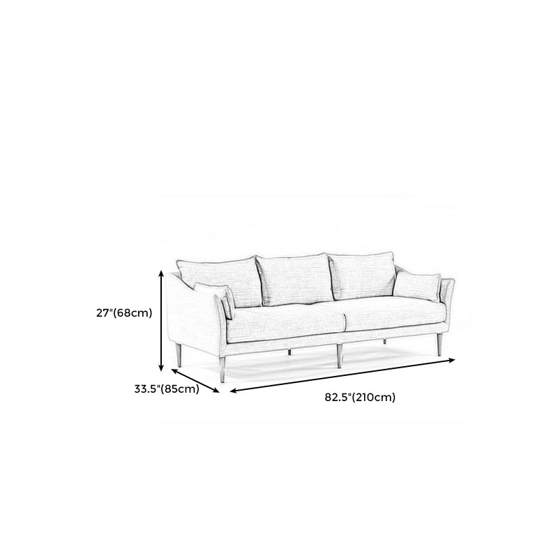 Modern Standard Wood Legs Fabric Sofa Cushions Sofa for Living Room Clearhalo 'furn' 'furn_sofas' 'Furniture' 'furniture_sofas' 'kitchen' 'kitchen_sofas' 'Living Room Furniture' 'Sofa' 'sofas' 4688957