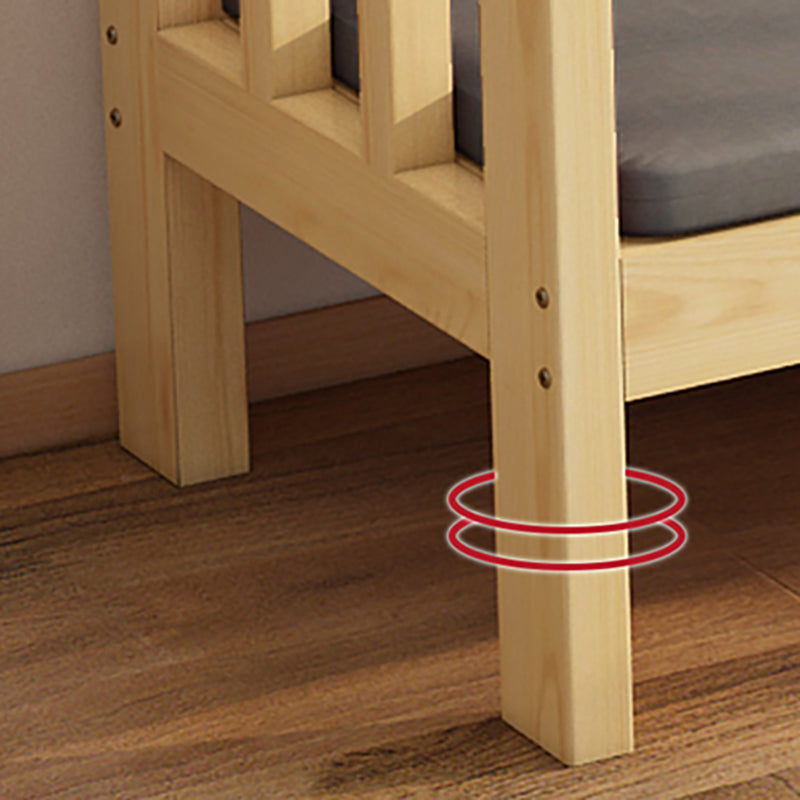 Recessed Arm Sofa with Light-grey Upholstery 22" Wide 33" Wide Clearhalo 'Furniture' 'furniture_sofas' 'kitchen' 'kitchen_sofas' 'Living Room Furniture' 'Sofa' 'sofas' 4689011