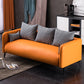 3-seater Pillow Top Arm Reclining Sofa for Living Room 28.35" Wide Orange Clearhalo 'furn' 'furn_sofas' 'Furniture' 'furniture_sofas' 'kitchen' 'kitchen_sofas' 'Living Room Furniture' 'Sofa' 'sofas' 4689071