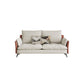Stationary Living Room Tuxedo Arm Standard Contemporary Sofa Chaise 71"L x 35.5"W x 35.5"H Grey Orange Clearhalo 'furn' 'furn_sofas' 'Furniture' 'furniture_sofas' 'kitchen' 'kitchen_sofas' 'Living Room Furniture' 'Sofa' 'sofas' 4689101