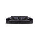 Living Room Contemporary Black Pillows Standard Stationary Sofa Chaise 102"L x 47"W x 31"H Latex Clearhalo 'furn' 'furn_sofas' 'Furniture' 'furniture_sofas' 'kitchen' 'kitchen_sofas' 'Living Room Furniture' 'Sofa' 'sofas' 4689149