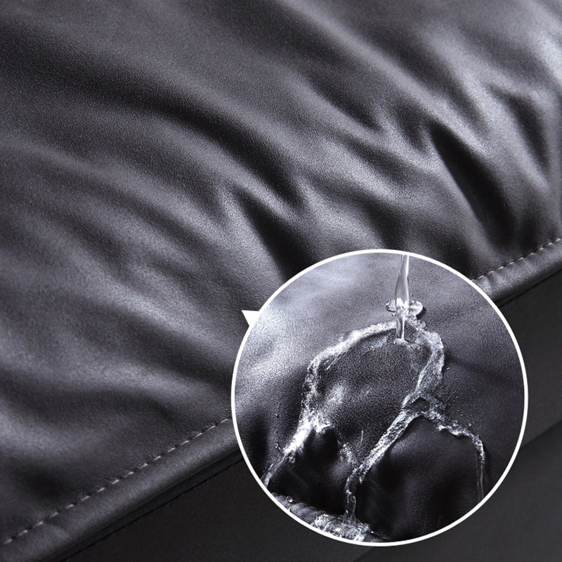 Living Room Contemporary Black Pillows Standard Stationary Sofa Chaise Clearhalo 'furn' 'furn_sofas' 'Furniture' 'furniture_sofas' 'kitchen' 'kitchen_sofas' 'Living Room Furniture' 'Sofa' 'sofas' 4689151