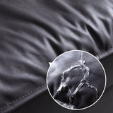 Living Room Contemporary Black Pillows Standard Stationary Sofa Chaise Clearhalo 'furn' 'furn_sofas' 'Furniture' 'furniture_sofas' 'kitchen' 'kitchen_sofas' 'Living Room Furniture' 'Sofa' 'sofas' 4689151