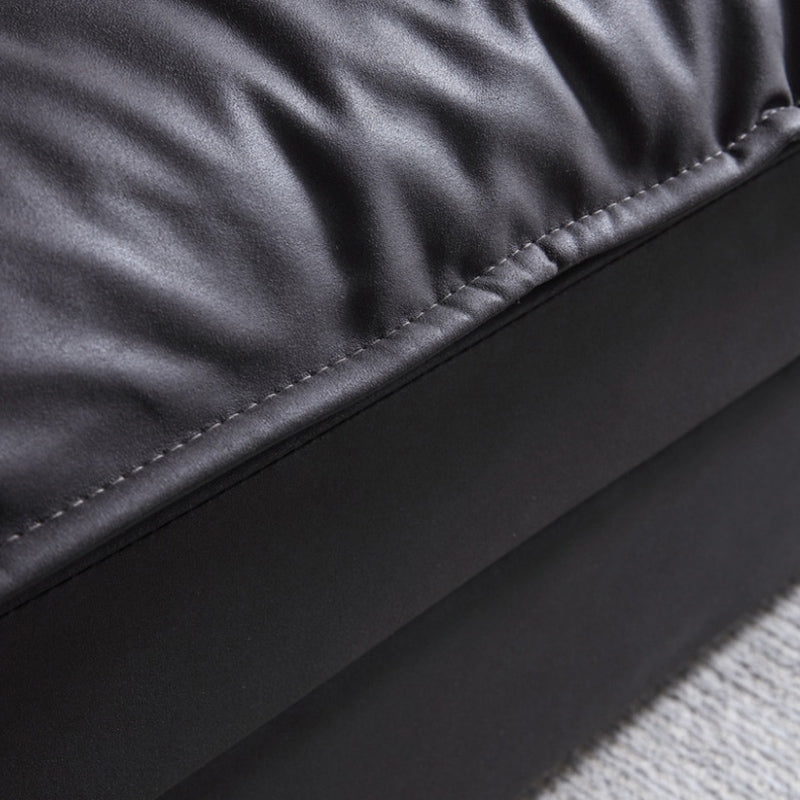 Living Room Contemporary Black Pillows Standard Stationary Sofa Chaise Clearhalo 'furn' 'furn_sofas' 'Furniture' 'furniture_sofas' 'kitchen' 'kitchen_sofas' 'Living Room Furniture' 'Sofa' 'sofas' 4689154