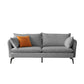 Modern Linen Tuxedo Arm Sofa with Bolster Pillows for Living Room, Apartment Dark Gray Clearhalo 'furn' 'furn_sofas' 'Furniture' 'furniture_sofas' 'kitchen' 'kitchen_sofas' 'Living Room Furniture' 'Sofa' 'sofas' 4689171