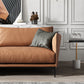 Stationary Living Room Square Arm Standard Orange Sofa with Cushions Clearhalo 'furn' 'furn_sofas' 'Furniture' 'furniture_sofas' 'kitchen' 'kitchen_sofas' 'Living Room Furniture' 'Sofa' 'sofas' 4689219