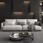 Living Room Contemporary Light-grey Standard Tuxedo Arm Sofa Chaise 83"L x 37"W x 27.5"H Sponge Clearhalo 'furn' 'furn_sofas' 'Furniture' 'furniture_sofas' 'kitchen' 'kitchen_sofas' 'Living Room Furniture' 'Sofa' 'sofas' 4689225