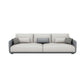 Living Room Contemporary Light-grey Standard Tuxedo Arm Sofa Chaise 83"L x 37"W x 27.5"H Latex Clearhalo 'furn' 'furn_sofas' 'Furniture' 'furniture_sofas' 'kitchen' 'kitchen_sofas' 'Living Room Furniture' 'Sofa' 'sofas' 4689232